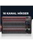 Midex Mix Dm-16 Deck Mikser 16 Kanal Ses Mikseri (Bluetooth USB Efekt) 2