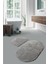 Yumuşak ve Kaymaz Banyo Halısı Seti, 70X140 ve 70X70 cm Oval ve Yarım Oval Tasarım 1