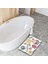 Çok Renkli Ultra Emici 3D Banyo Paspası, Yumuşak ve Şık Tasarım 2