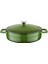 Metal Döküm Çok Amaçlı Yayvan Tencere, Trendy, 24 Cm, 2.47 L, Yeşil 1