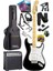 RPH-40WB-30AMP Siyah Beyaz 30W Amfili Elektro Gitar Seti Hsh Manyetik Maple Klavye Üst Kalite 1