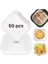 Beyaz Airfryer Pişirme Kağıdı, Fritöz Yağlı Kağıdı, Yanmaz Kağıt 50 Adet (Kare) (50) 1