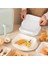 Beyaz Airfryer Pişirme Kağıdı, Fritöz Yağlı Kağıdı, Yanmaz Kağıt 50 Adet (Kare) (50) 4