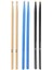 Baget - Davul - 3 Çift Bateri Bageti Drumsticks 5A Pürüzsüz Yüzey Renkli 1