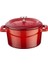 Metal Döküm Mini Tencere, 10 Cm, 0.35 L Hacim, Kırmızı 1