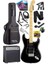 RPH-40BK-30AMP Full Black 30W Amfili Elektro Gitar Seti Hsh Manyetik Maple Klavye Üst Kalite 1