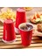 25 Adet Ikonik Amerikan Parti Bardağı Kırmızı Plastik Bardak Tek Kullanımlık 16 Oz - 500 ml 5