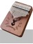 KLX-880 Hakiki Ağaç Kalimba Geyik Desenli Ahşap Full Set 17 Çelik Tuşlu 3