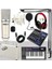Stüdyo Ekipmanları Midi Live Paket-3 Ses Kartlı Mikser Midi Klavye Cx1 Mikrofon Kulaklık 6