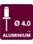 Percin 4x8 mm Aluminyum 100 Adet 4