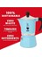 - Rainbow: 3 Cups Ocak Üstü Espresso Pişirici - 130ML - Açık Mavi Renk - Alüminyum Gövde - 4