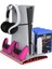 TP5-3570 Ps5 Soğutucu Organizatör 2 Fanlı Stand Kol Şarj Edici Stand 3 USB Hub Kulaklık 1