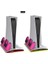 TP5-3570 Ps5 Soğutucu Organizatör 2 Fanlı Stand Kol Şarj Edici Stand 3 USB Hub Kulaklık 7