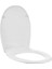 S10 Klozet Kapağı 84-003-009, Yavaş Kapanır, Duroplast, Sandviç Tip, Metal Menteşeli, Beyaz 7