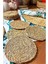 6 Adet El Yapımı Yuvarlak Hasır Bardak Altlığı - Fincan, Çay ve Kupa Altlığı - 10CM 3
