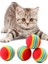 Gökkuşağı Sünger Kedi Köpek Çiğneme Oyun Topu Diş Çıkarma Interaktif Oyuncak 4,2 cm 4 4