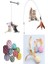 4'lü Set: Ip Sarma Top, Vantuzlu Kedi Oltası, Tüylü Top ve 90 cm Olta 1
