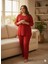 Kadın Kırmızı Pumpkin Pijama Takımı 1