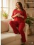 Kadın Kırmızı Pumpkin Pijama Takımı 2