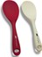 Silikon Yanmaz Yapışmaz Kaşık Seti 2'li Beyaz-Koyupembe 4