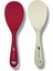 Silikon Yanmaz Yapışmaz Kaşık Seti 2'li Beyaz-Koyupembe 5