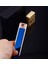 Şık Görünümlü USB Şarjlı Rezistanslı Ince Slim Metal Çakmak (Mavi) 1