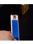 Şık Görünümlü USB Şarjlı Rezistanslı Ince Slim Metal Çakmak (Mavi) 2