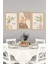 🌿 Smiling Flower Minimalist Tablo Seti – Uv Baskılı, Çerçevesiz CRVS1062 13 x 17 5