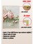 🖼️ Çerçeveli 3'lü Tablo Seti – Pembe Beyaz Çiçekler Desenli Mdf Uv Baskılı CRV1057 23 x 32 5