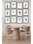 Dekorize Mdf Tablo Seti 12 Parça - Salon Oturma Odası Için Duvar Dekoru Çerçeve Görünümlü Onk Seri 1025 13 x 17 3