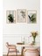 🖼️ Botanik Minimal Yüz – Modern Doğanın Zarafeti 3'lü Mdf Tablo Seti CRVS1030 13 x 17 4