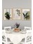 🖼️ Botanik Minimal Yüz – Modern Doğanın Zarafeti 3'lü Mdf Tablo Seti CRVS1030 13 x 17 5
