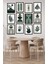 Dekorize Mdf Tablo Seti 12 Parça - Yeşil Boho Salon Oturma Odası Için Duvar Dekoru Çerçeve Görünümlü 13 x 17 Renkli 3