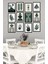 Dekorize Mdf Tablo Seti 12 Parça - Yeşil Boho Salon Oturma Odası Için Duvar Dekoru Çerçeve Görünümlü 13 x 17 Renkli 4