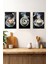 ☕ Buharlı Kalp Latte Desenli 3’lü Çerçeveli Mdf Tablo Seti – 3 Ebat Seçeneğiyle CRV1012 23 x 32 4