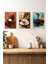 ☕ Çikolata ve Kahve Tutkusunu Yansıtan 3’lü Ahşap Çerçeveli Tablo Seti – Sanatsal Tasarım CRV1013 23 x 32 4