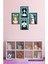 Dekorize Mdf 4 Parça Çerçeve Görünümlü Kediler Tablo Seti Çerçeve Görünümlü 13 x 17 1