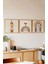 Ahşap Çerçeveli Mdf Kare Islami Tablo Seti Salon ve Oturma Odası Için KR4034 23 x 23 3