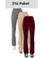 Krep Kumaş Likralı Kadın Palazzo Pantolon 3'lü Set 1