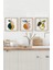 🏷️ 🍐 Renkli Meyve Temalı 3’lü Tablo Seti | Modern Stil | Uv Baskı – Mdf – Ahşap Çerçeve KR4051 23 x 23 4