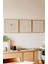 Ahşap Çerçeveli Mdf Kare Tablo Seti Salon ve Oturma Odası Için KR4030 23 x 23 3