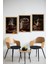 🖼️ 3'lü Çerçeve Görünümlü Kahve Temalı Tablo Seti – Mdf Zeminli Uv Baskı CRVS1006 13 x 17 3