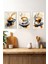 ☕ Su Sıçramalı Kahve Tablosu Seti – Ahşap Çerçeveli 3'lü Mdf Uv Baskı Dekor CRV1004 23 x 32 4