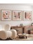 Ahşap Çerçeveli Mdf Kare Tablo Seti Salon ve Oturma Odası Için KR4026 23 x 23 4