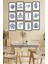 Dekorize Mdf Tablo Seti 12 Parça - Salon Oturma Odası Için Duvar Dekoru Çerçeve Görünümlü Onk 1036 13 x 17 2
