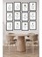 Dekorize Mdf Tablo Seti 12 Parça - Salon Oturma Odası Için Duvar Dekoru Çerçeve Görünümlü Onk 1002 13 x 17 3