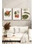 🖼️tropikal Bitkiler ve Vazo Desenli Modern 3'lü Tablo Seti – Ahşap Çerçeveli🌿 CRV1133 23 x 32 4