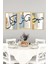 🌙 Sabır – Şükür – Tevekkül Arapça Hat Yazılı 3'lü Tablo Seti 🌟 CRVS1073 13 x 17 5