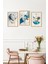 🌿 Modern Tropikal – 3’lü Mdf Uv Baskılı Yaprak Temalı Tablo Seti (3 Ebat Seçeneği) CRVS1028 13 x 17 4