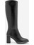 Kadın Fermuarlı Kalın Topuklu Çizme Lovet Siyah 3